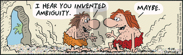 Frank and Ernest on Tuesday April 14, 2015 Comic Strip