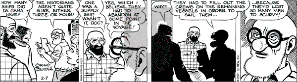 Alley Oop on Wednesday February 7, 2001 Comic Strip