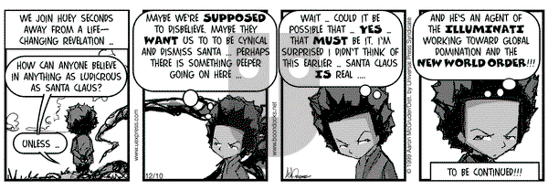 The Boondocks on Friday December 10, 1999 Comic Strip