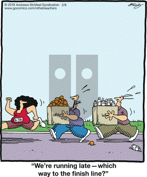 In the Bleachers on Friday February 8, 2019 Comic Strip