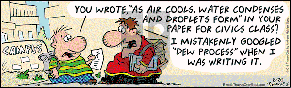 Frank and Ernest on Monday August 20, 2018 Comic Strip