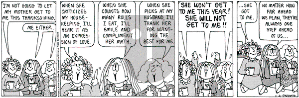 Cathy Classics on Tuesday November 21, 1995 Comic Strip