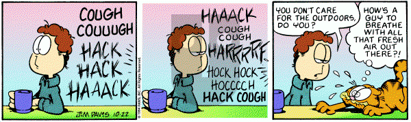 Garfield on Saturday October 22, 1994 Comic Strip