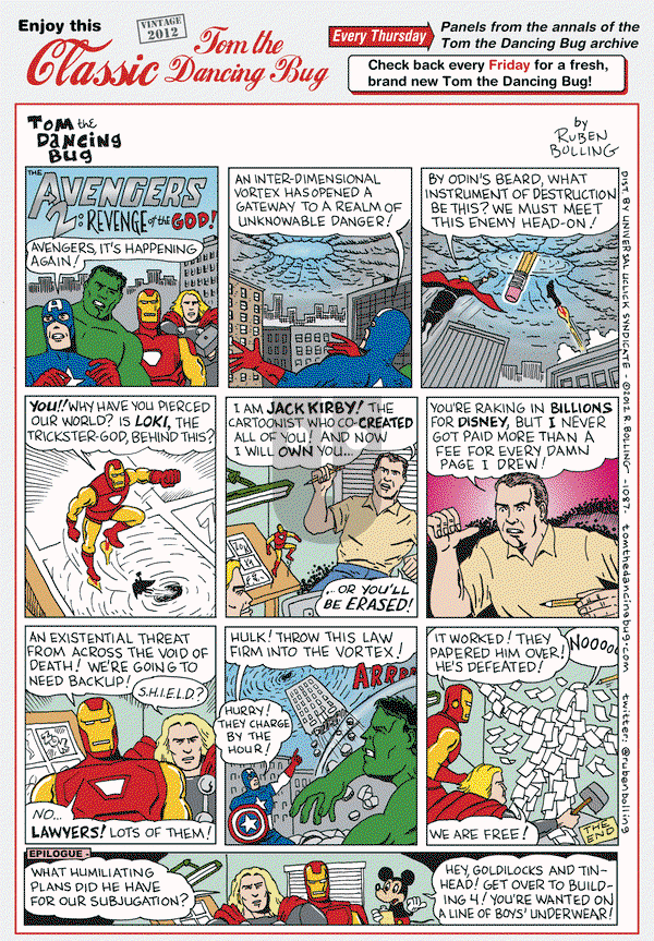 Tom the Dancing Bug on Thursday November 22, 2018 Comic Strip