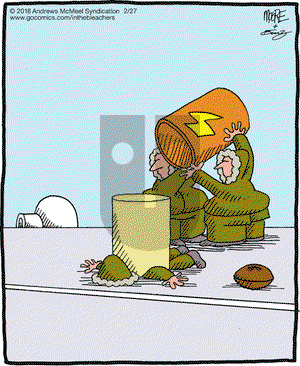 In the Bleachers on Tuesday February 27, 2018 Comic Strip