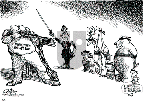 Pat Oliphant on Monday March 5, 2001 Comic Strip