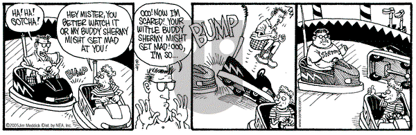 Monty on Tuesday August 9, 2005 Comic Strip