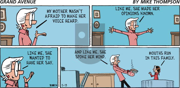 Grand Avenue on Sunday May 13, 2018 Comic Strip