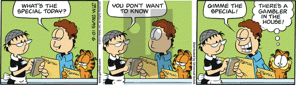 Garfield on Wednesday October 6, 2010 Comic Strip