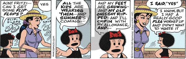 Nancy on Tuesday July 6, 2010 Comic Strip