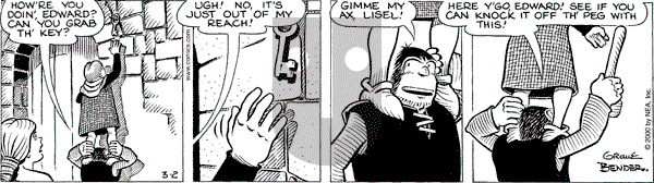 Alley Oop on Saturday March 18, 2000 Comic Strip