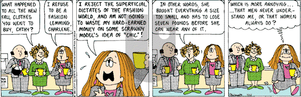 Cathy Classics - Monday October 2, 2000 Comic Strip