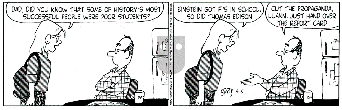 Luann - Saturday April 6, 2002 Comic Strip