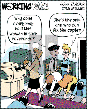Working Daze on Tuesday July 22, 2003 Comic Strip