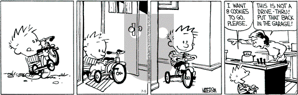 Calvin and Hobbes - Wednesday July 5, 2017 Comic Strip