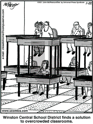 Close to Home on Monday January 22, 2001 Comic Strip