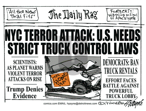 Henry Payne on Wednesday November 1, 2017 Comic Strip