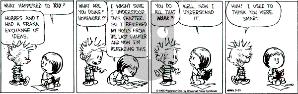 Calvin and Hobbes - Saturday March 25, 1995 Comic Strip