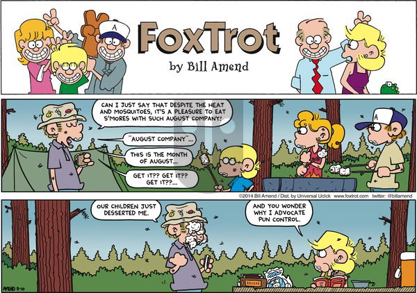 FoxTrot - Sunday August 10, 2014 Comic Strip