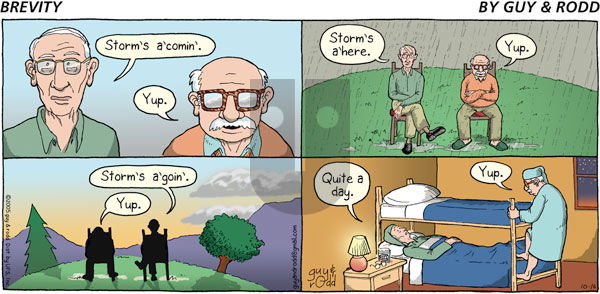 Brevity on Sunday October 16, 2005 Comic Strip