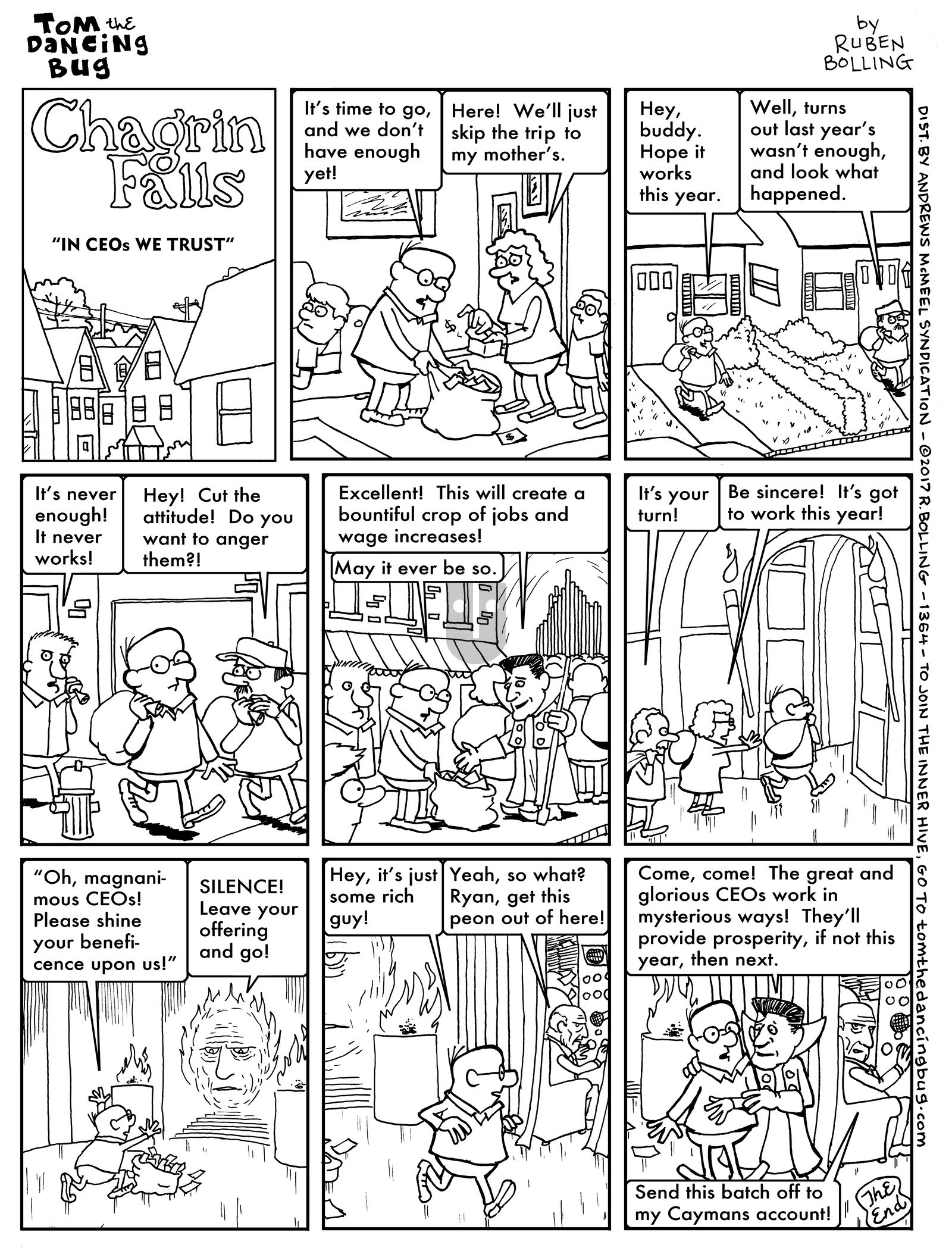 Tom the Dancing Bug - Monday November 20, 2017 Comic Strip