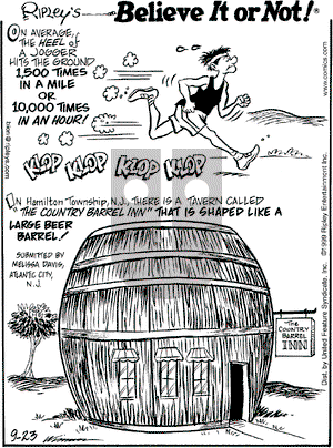 Ripley's Believe It or Not on Thursday September 23, 1999 Comic Strip
