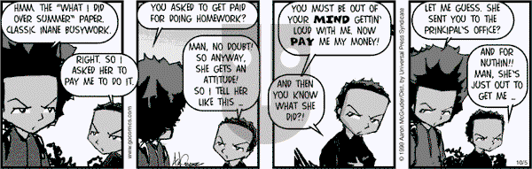 The Boondocks on Thursday May 8, 2014 Comic Strip