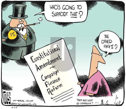 Tom Toles on Sunday June 7, 2015 Comic Strip