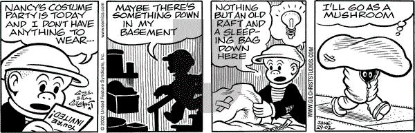 Nancy on Saturday June 29, 2002 Comic Strip