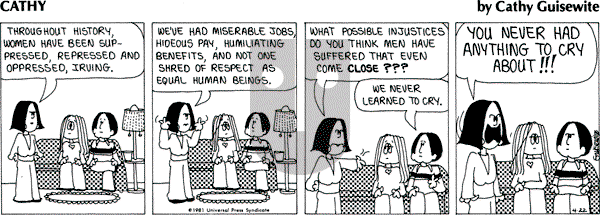 Cathy Classics on Wednesday April 22, 1981 Comic Strip