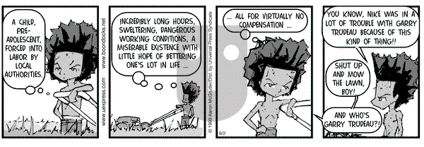 The Boondocks on Saturday June 2, 2001 Comic Strip