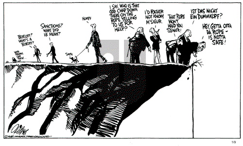 Pat Oliphant on Thursday January 9, 1986 Comic Strip