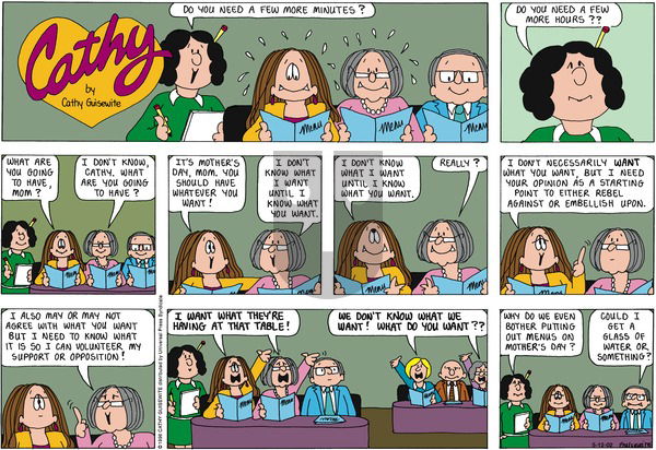 Cathy Classics - Sunday May 19, 2024 Comic Strip