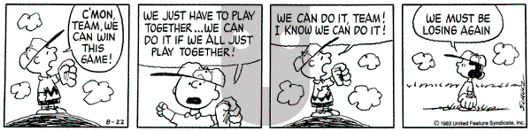 Peanuts on Monday August 22, 1983 Comic Strip