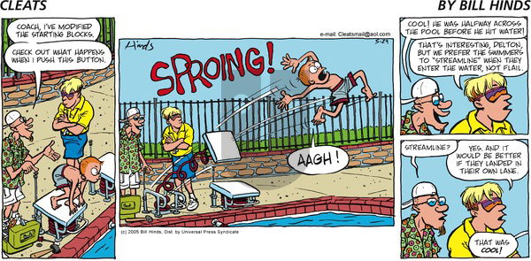 Cleats on Sunday May 29, 2005 Comic Strip