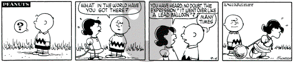 Peanuts on Tuesday September 4, 1956 Comic Strip