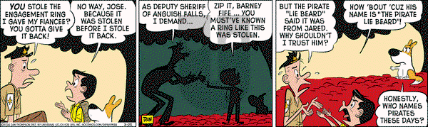 Rip Haywire on Friday March 25, 2016 Comic Strip