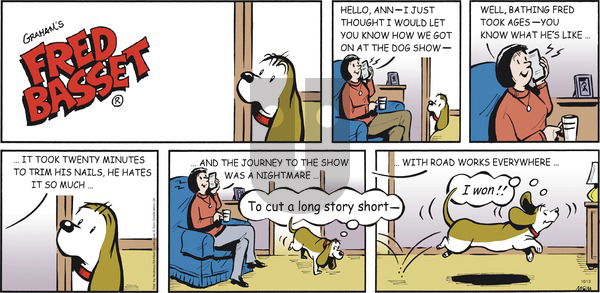 Fred Basset on Sunday October 13, 2019 Comic Strip