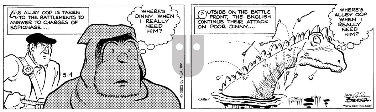 Alley Oop - Tuesday March 4, 2003 Comic Strip