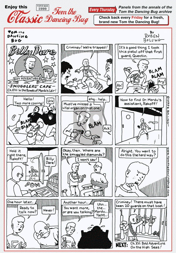 Tom the Dancing Bug on Thursday October 15, 2015 Comic Strip