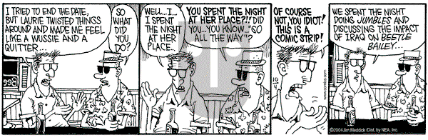 Monty on Monday October 4, 2004 Comic Strip