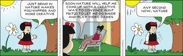 Nancy on Monday July 9, 2018 Comic Strip