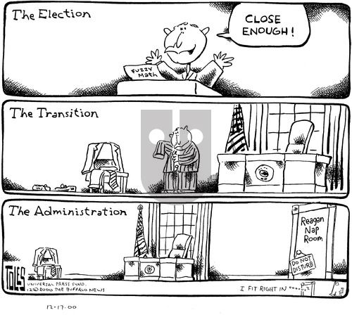 Tom Toles on Sunday December 17, 2000 Comic Strip