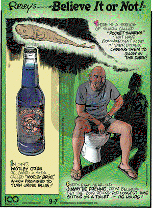 Ripley's Believe It or Not on Saturday September 7, 2019 Comic Strip