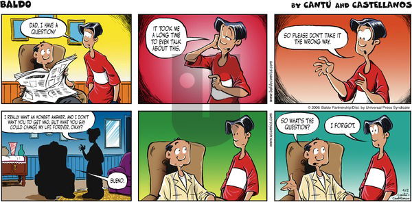 Baldo on Sunday April 2, 2006 Comic Strip