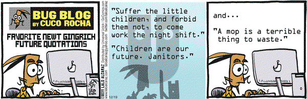 La Cucaracha on Monday December 19, 2011 Comic Strip