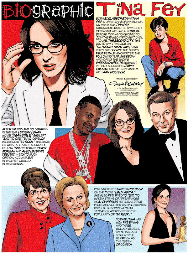 Biographic on Sunday February 22, 2009 Comic Strip