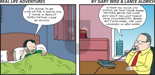Real Life Adventures on Sunday August 9, 2015 Comic Strip