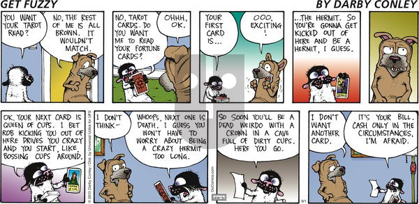 Get Fuzzy on Sunday September 1, 2013 Comic Strip