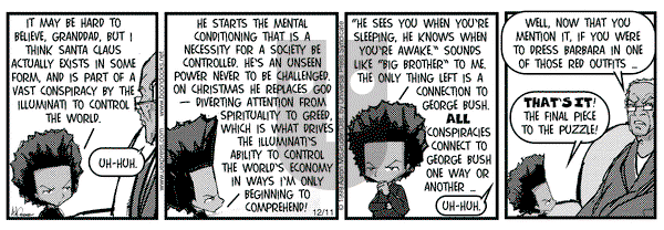 The Boondocks on Saturday March 24, 2001 Comic Strip